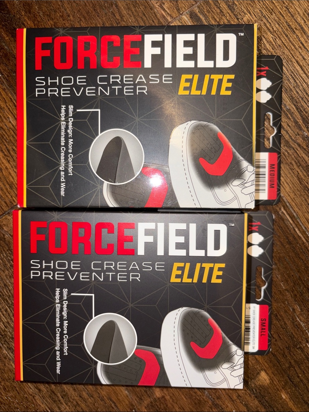 ForceField Elite Shoe Crease Preventer - Black with Red Accent